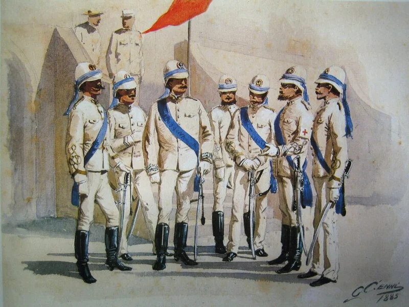 1845-Quinto Cenni - Ufficiali italiani in Africa, 1885